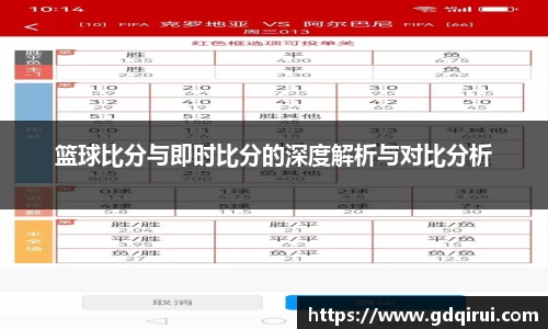 bwin必赢篮球比分与即时比分的深度解析与对比分析